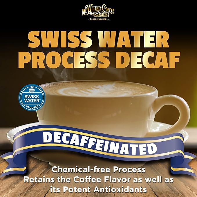 Mt. Whitney Organic Swiss Water Low Acid Decaf Coffee from Peru (Ground 5 Lb)