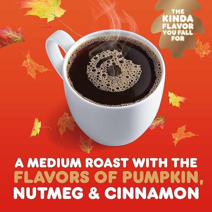 Dunkin’ Pumpkin Spice Coffee Limited Edition Fall Coffee K Cup Pods  10 Count Boxes (Pack of 6)