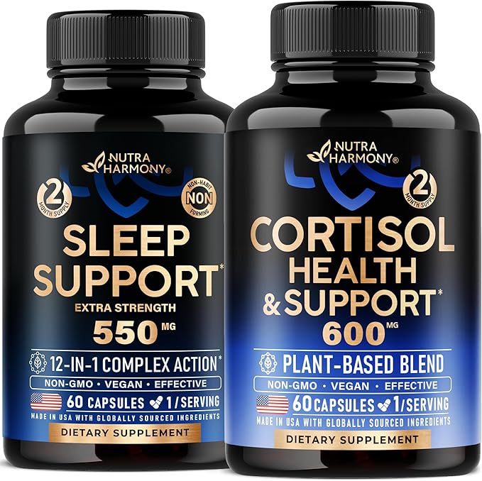 NUTRAHARMONY Cortisol &amp Sleep Support Capsules