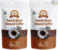 Alex's Low Acid Organic Coffee 12oz Bag - Fresh Ground French Roast (Pack of 2)