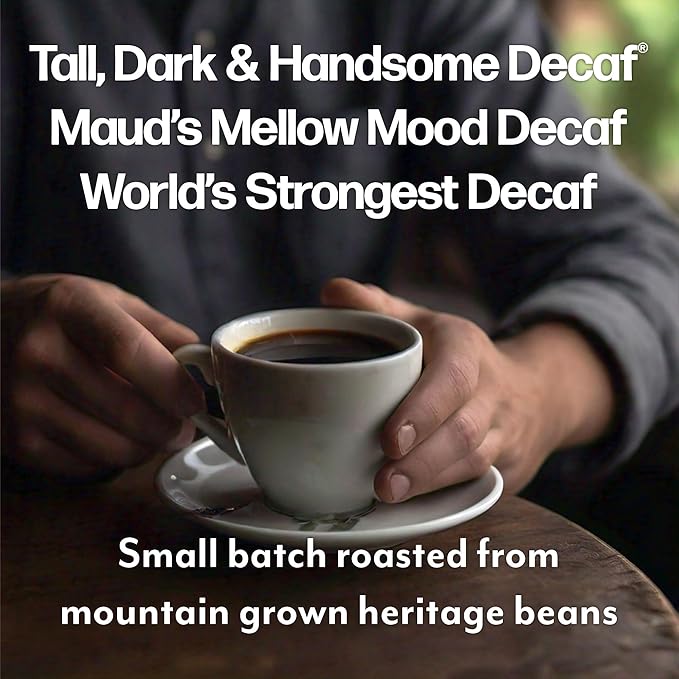 Maud's Decaf Dark Roast and Decaf Medium Roast Coffee Pods Bundle 54 ct Decaffeinated Coffee in Single Serve Pods – 100% Arabica Coffee Compatible with Keurig K Cups Maker