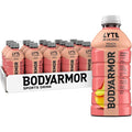BODYARMOR LYTE Peach Mango Electrolyte Drink 35 Calories 28 Fl Oz Bottles (15 Pack) Coconut Water Sports Drink Natural Flavor &amp B Vitamins