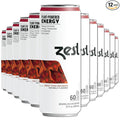Zest Clean Energy Drink – Sweet Chai Infusion – 150mg Caffeine + 100mg L-Theanine – Natural Focus &amp Concentration Boost – Healthy Energy Drink 12oz Can 12 Pack – Low Sugar No Artificial Sweetener