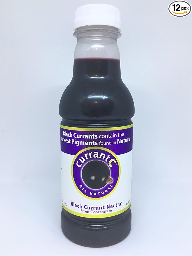100% All Natural Black Currant Nectar 16 oz. - 12 pack