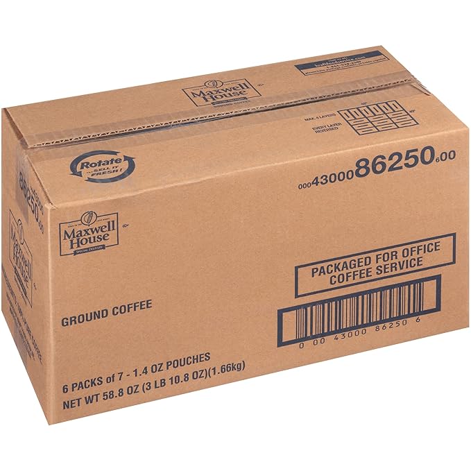 Maxwell House Special Delivery Ground Coffee Single Serve (1.4 oz Bags Pack of 42)