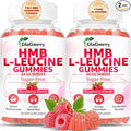 2 Pack HMB and Leucine Gummies 3500mg HMB &amp Leucine Amino Acid for Muscle Growth Muscle Relief HMB Supplements for Men &amp Women Vegan Non-GMO Raspberry Flavor 120 Count