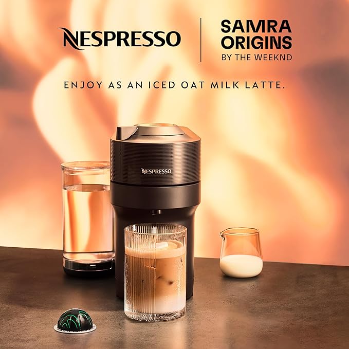 Nespresso I Samra Origins by The Weeknd Vertuo Togetherness Blend Double Espresso Light Roast 20-Count Coffee Pods Brews 2.7 fl. Oz.