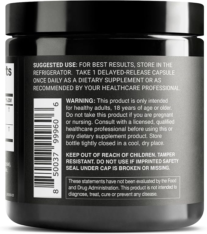 Toniiq 50 Billion CFU Lactobacillus Reuteri Probiotic 50mg per Serving - L Reuteri Probiotics - Highest CFU Count Lactobacillus Reuteri Probiotic - 60 Vegetarian Capsules - 60 Servings