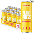 Plant Press - Organic Energy Drink 100 mg Caffeine Clean Coffee Alternative Full Range of Vitamins Electrolytes No Sugar Alcohols No Preservatives - Grapefruit Ginger (12 Fl Oz 12 Pk)