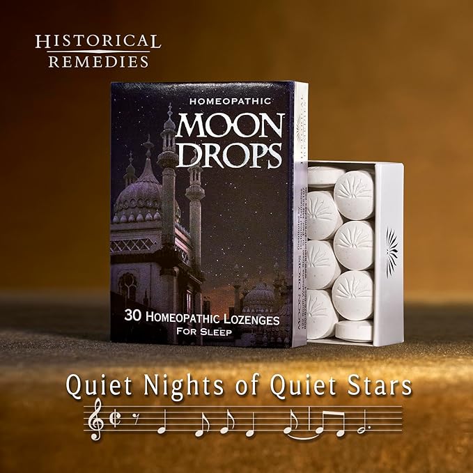 Moon Drops Sleep Aid Lozenges (3 Pack) | Homeopathic Vanilla Flavor Supplement Non-Habit Forming Vegan Gluten-Free Sleep Support Including Coffea Cruda 12X