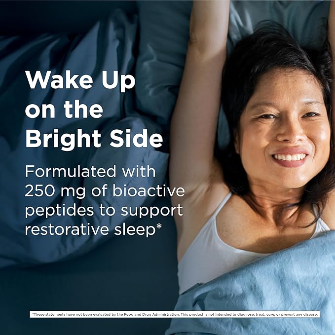 Designs for Health BioSleep Peptides Sleep Support for Adults with Plant-Based Peptides – Vegan + Non-GMO + Non-Melatonin Sleep Health Supplement (30 Servings)
