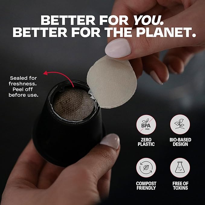 Danger Coffee by Dave Asprey Remineralized Mold Free &amp Lab Tested Compostable Pods | Dark Roast 12 Pods