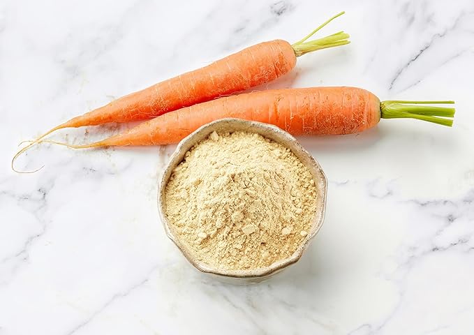 Food to Live Organic Carrot Powder 5 Pounds - Non-GMO Ground Raw Dried Roots Vegan Bulk for Baking Juices Smoothies Shakes and Drinks. Good Source of Dietary Fiber Potassium and Vitamin A