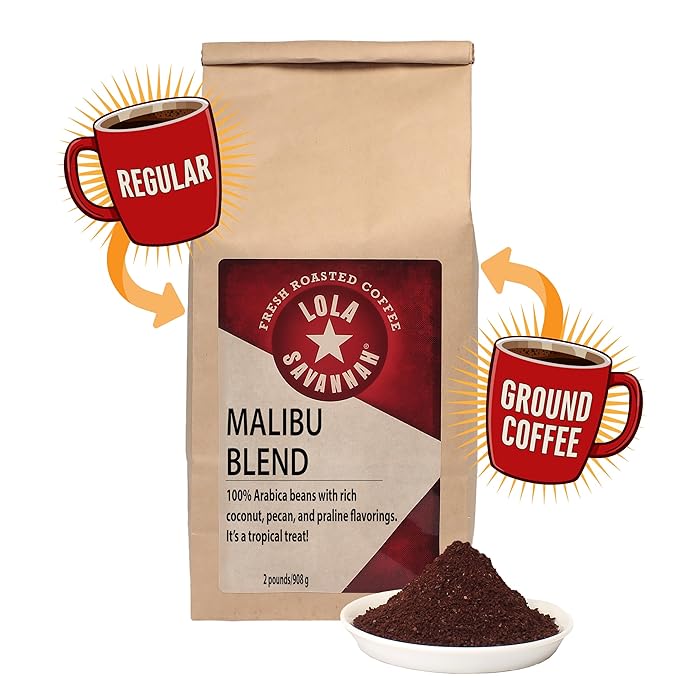 Lola Savannah Malibu Blend Ground Caffeinated Coffee 2lb