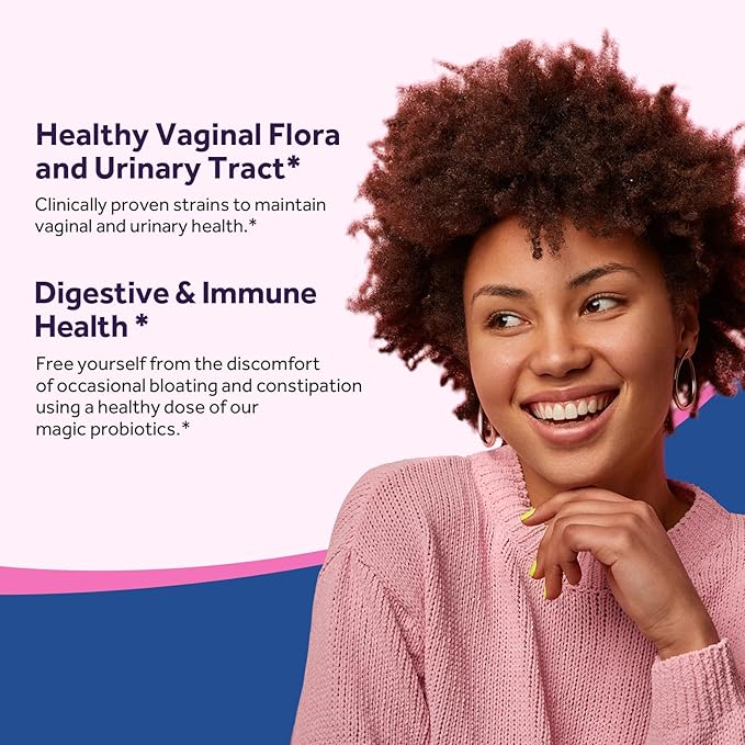 Doctor's Recipes Women’s Probiotics &amp Multi Collagen Powder Bundle Value Pack for Vaginal Skin Hair Nail Health No Gluten Pro (60 Capsules) &amp Collagen (45 Servings)