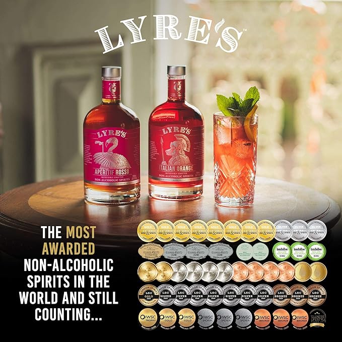 Lyre's Coffee Royale - Non-Alcoholic Set (Pack of 2) | Coffee Originale (Coffee Liqueur Style) &amp American Malt (Bourbon Style) | Award Winning | 23.7 Fl Oz
