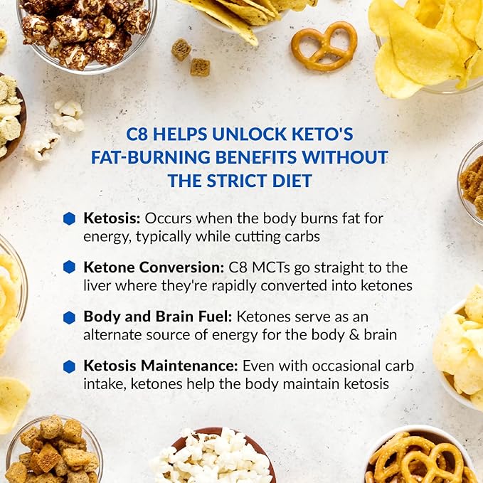 BioTrust Keto Elevate – C8 MCT Oil Powder – Ketogenic MCT Coffee Creamer Keto Coffee Creamer – Clean Energy Mental Focus &amp Clarity – 100% Caprylic Acid MCT Powder Non-GMO (Hazelnut 20 Servings