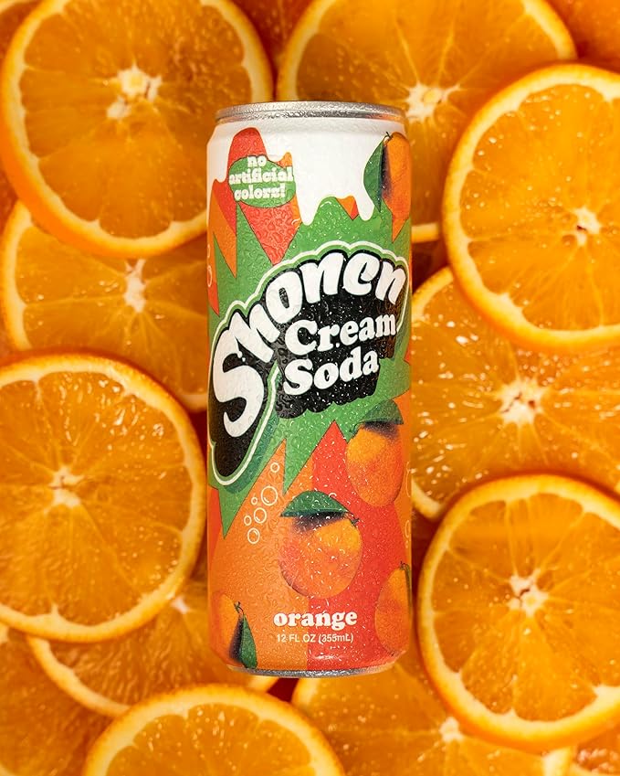 Shonen Soda - Orange Cream | 12 Fl Oz Can | 12-Pack