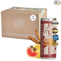Strongwater Sparkling Spritz Aperitif - 12 Pack Cans (8.4 Fl Oz Each) - Premium Non Alcoholic Aperitif - Made with Filtered Rocky Mountain Water Gentian Grapefruit Quinine Real Cane Sugar