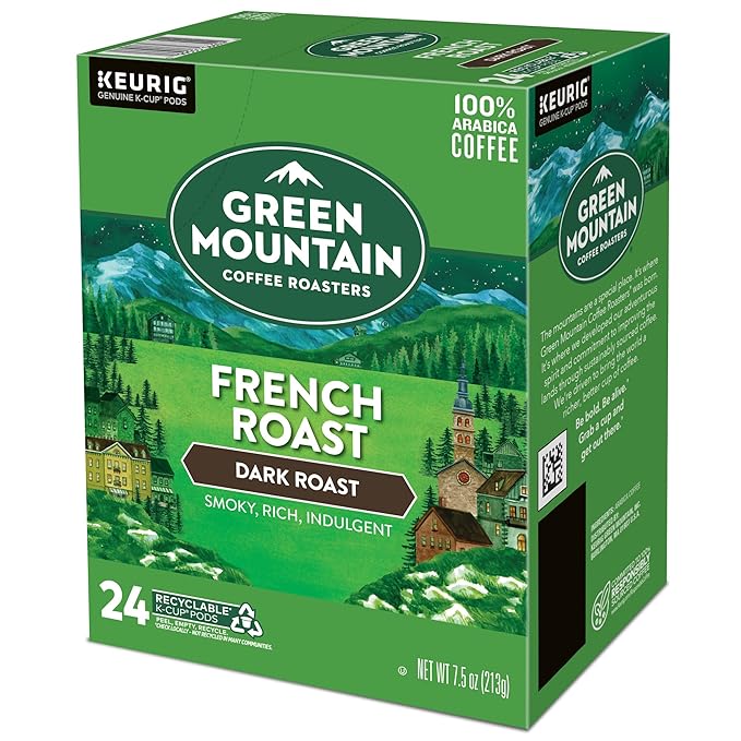 Green Mountain Coffee Roasters French Roast Keurig K-Cup Pods Dark Roast Coffee 96 Count