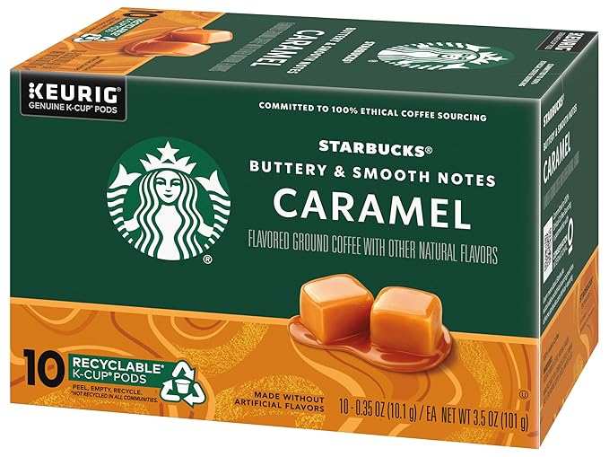 Starbucks Coffee Company Starbucks Flavored Coffee K-Cup Pods Caramel 10 CT