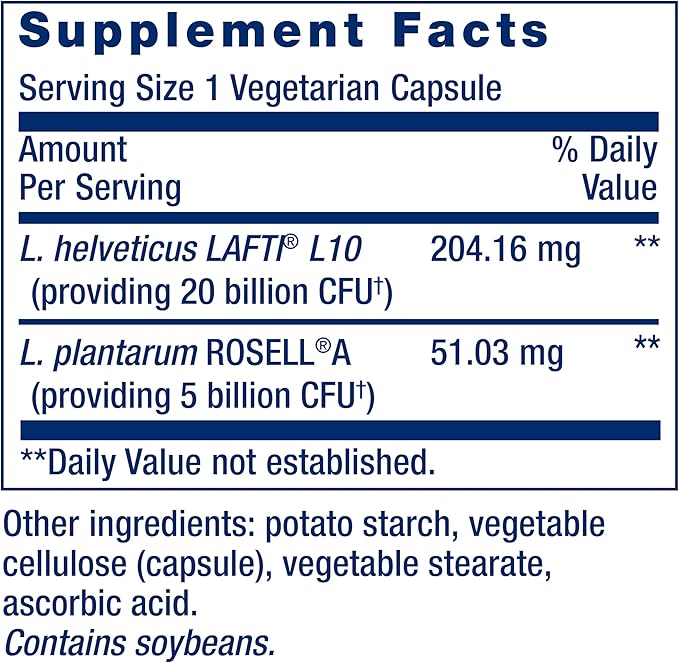 Life Extension FLORASSIST® Probiotic Women's Health Vaginal Health Digestive Health Immune Health Gluten-Free Non-GMO Vegetarian Once-Daily Formula 30 Capsules