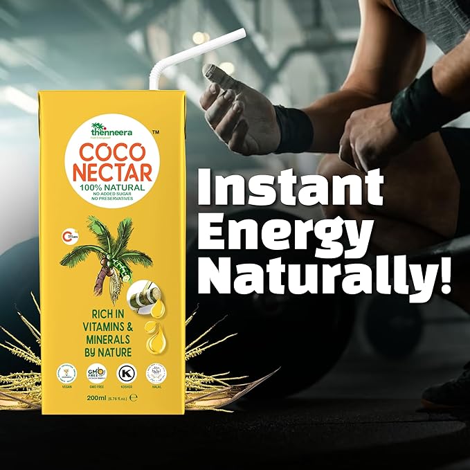 COCO (Coconut) NECTAR - 100% Natural &amp Pure | By Nature Gluten-Free Non-GMO and Vegan | Feel Energized | Kosher| Halal | Natural Wellness Beverage (12 Pack)