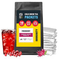 Tiesta Tea - Fireberry Cold Brew Loose Leaf Cranberry Hibiscus Rooibos Tea Premium Non-Caffeinated Blend Cold Brew Packets Makes 64 oz Per Bag (Pack of 10)