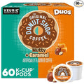 The Original Donut Shop Duos Nutty + Caramel Coffee Keurig Single Serve K-Cup Pods Light Roast Coffee 60 Count (6 Packs of 10)
