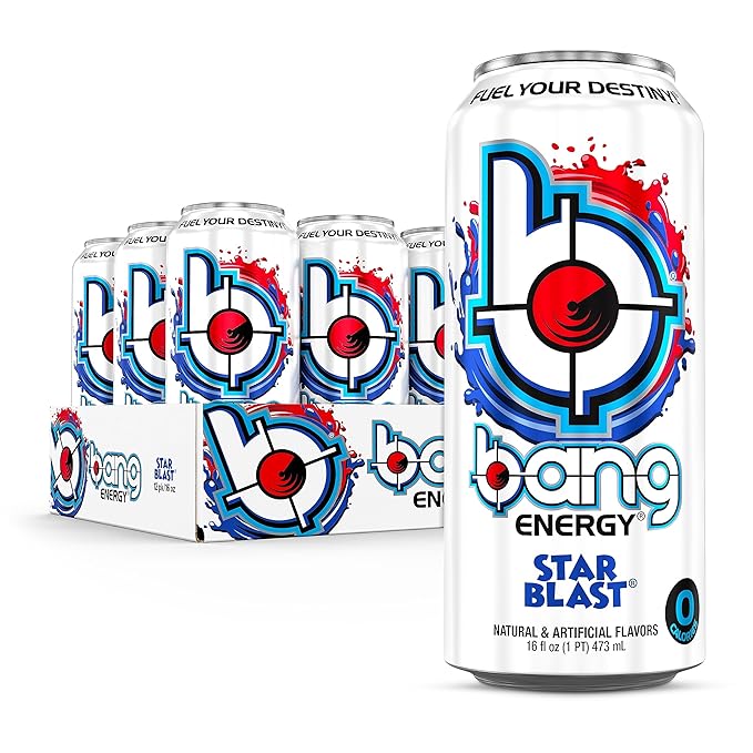 Bang Energy Star Blast Sugar-Free Energy Drink 16 Ounce | Pack of 12