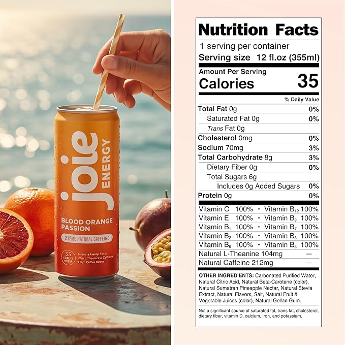Joie Energy Drink (Mixed 12 Fl Oz (Pack of 12))