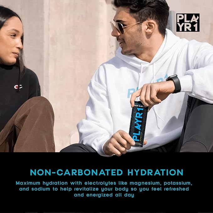 PLAYR1 Sour Blue Raz Caffeinated 24 pack