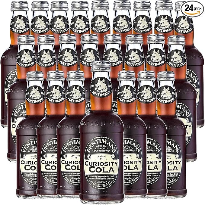 Fentimans Botanically Brewed Classic Curiosity Cola Sparkling Soda 9.3 fl oz Bottles – Premium Craft Soda/Mixer for Cocktails &amp Refreshing Drinks