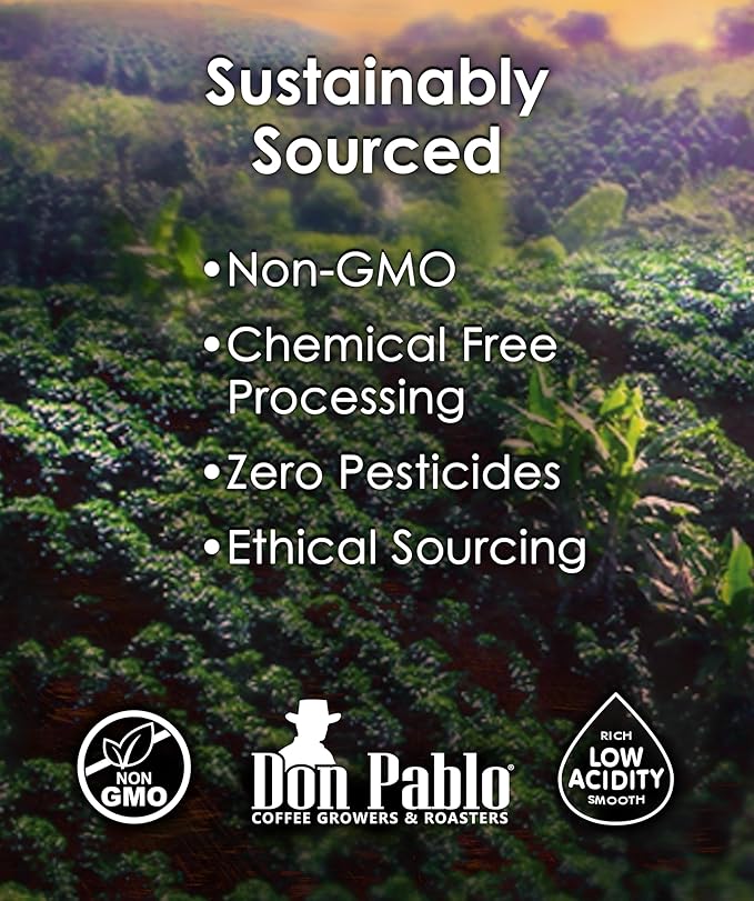 5LB Don Pablo Colombian Supremo - Whole Bean Arabica Coffee - Medium-Dark Roast - Low Acidity - 5 Pound (5 lb) Bag