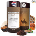 MYCL Organic Mushroom Coffee - Instant Coffee - 1680mg Fruiting Body - Reishi Lion’s Mane Cordyceps Chaga &amp L-Theanine - Focus Energy &amp Immunity - Vegan Gluten-Free - Dark Roast 30 Serv