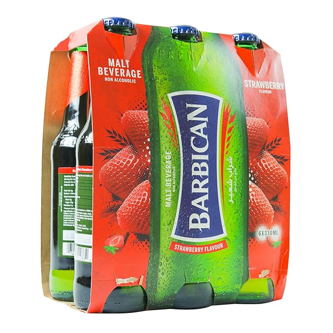 Barbican Strawberry Non-Alcoholic Drink 11.1 fl. Oz 6 Pack