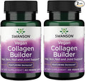 Swanson Vegan Collagen Builder - Featuring Dermaval - Hair Skin Nail Health - 60 Veg Caps (2 Pack)