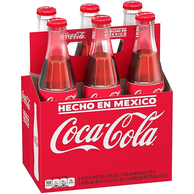 Mexican Coke Glass Bottle 12 fl oz 6 Pack Pack of 5