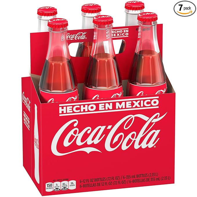 Mexican Coke Glass Bottle 12 fl oz 6 Pack Pack of 7