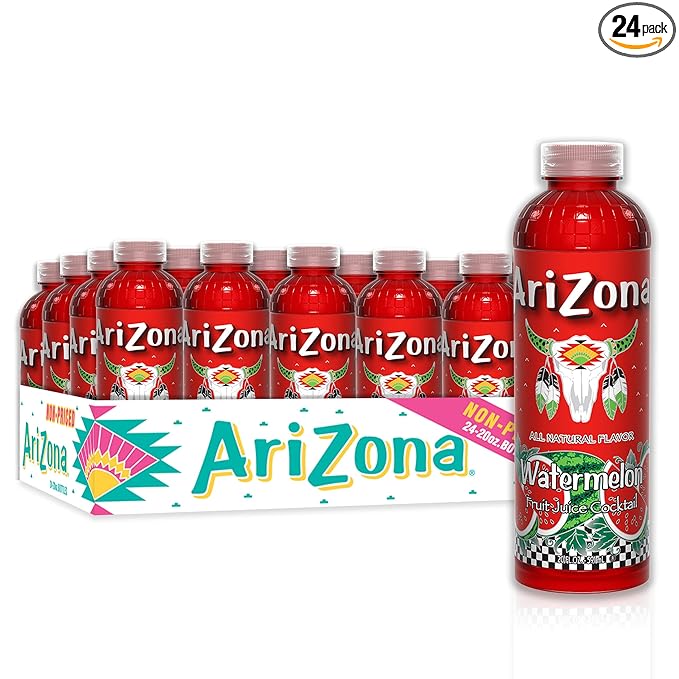 AriZona Watermelon Juice Drink 20 Fl Oz (Pack of 24)