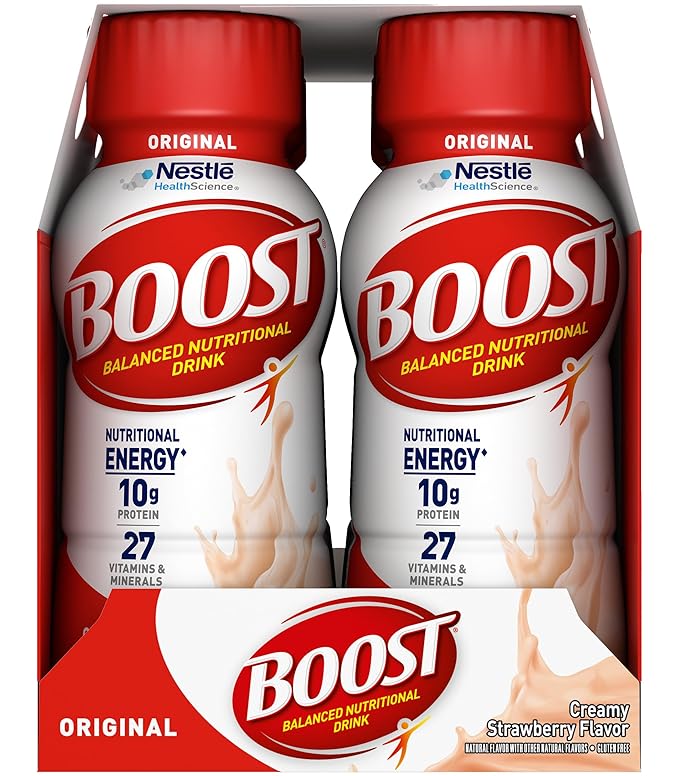 Boost Original Nutritional Energy Balanced Nutritional Drink (6 Count (Pack of 2) Vanilla &amp Strawberry)