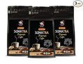 coffee from indonesia - SUMARTA GROUND COFFEE ORGANIC arabica dark rost fair trade low acidity - sumatra coffee whole bean 3 Bags (36 Oz)
