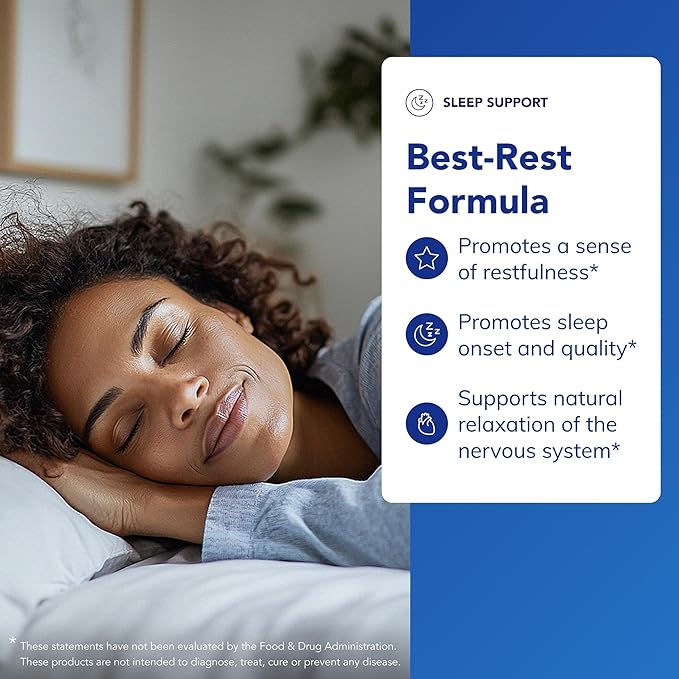 Pure Encapsulations Best-Rest Formula - Supports Restful Sleep - for Relaxation - Restful Sleep Supplement - Non-GMO &amp Vegan - 120 Capsules