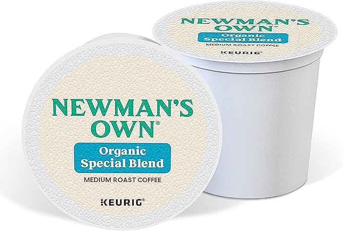 Newman's Own Organics Special Blend Single-Serve Keurig K-Cup Pods Medium Roast 120 Count (5 Boxes of 24 Pods)