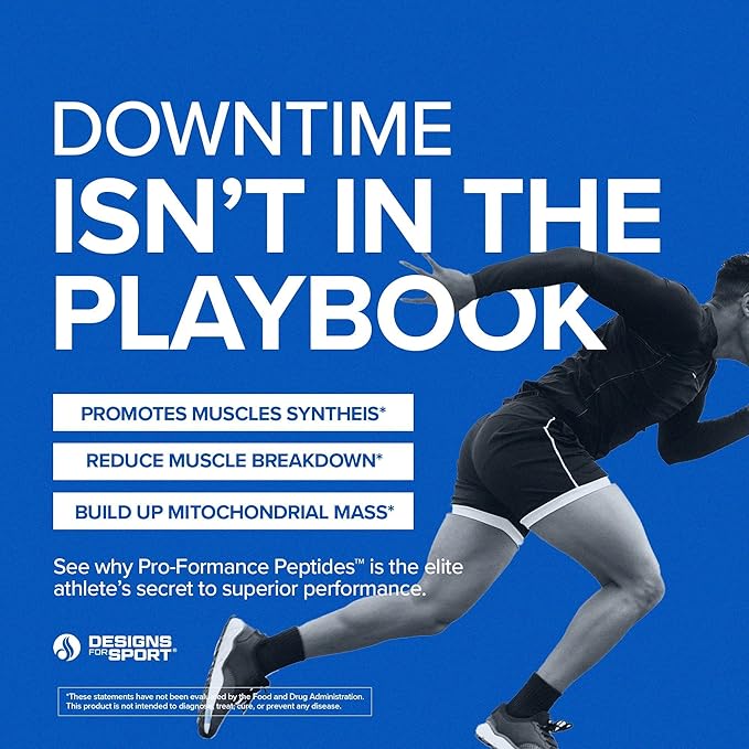 Designs for Sport Pro-Formance Peptides - Supports Muscle Growth &amp Recovery* - Athlete Formula to Support Peak Performance* - NSF Certified for Sport - 120 Vegetarian Capsules