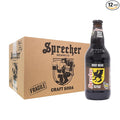 Sprecher Root Beer in 16 fl oz Glass Bottles (12 Pack) Fire-Brewed Craft Soda with Real Honey Gourmet Handcrafted Soft Drink