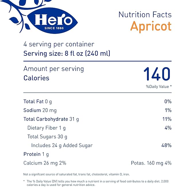 Hero Juice Nectar Apricot 33.8 Fl Oz