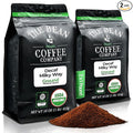 The Bean Organic Coffee Company Water Processed DECAF Milky Way Medium Roast Ground Coffee 16-Ounce Bags (Pack of 2) Café Molido Tostado Orgánico descafeinado