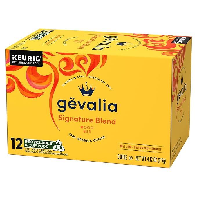 Gevalia Signature Blend Mild Light Roast K-Cup® Coffee Pods 12 ct Box (Pack of 3)
