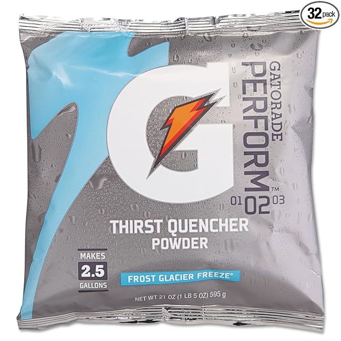 Gatorade 33677 G2 Powdered Drink Mix Glacier Freeze 21oz Packet 32/Carton